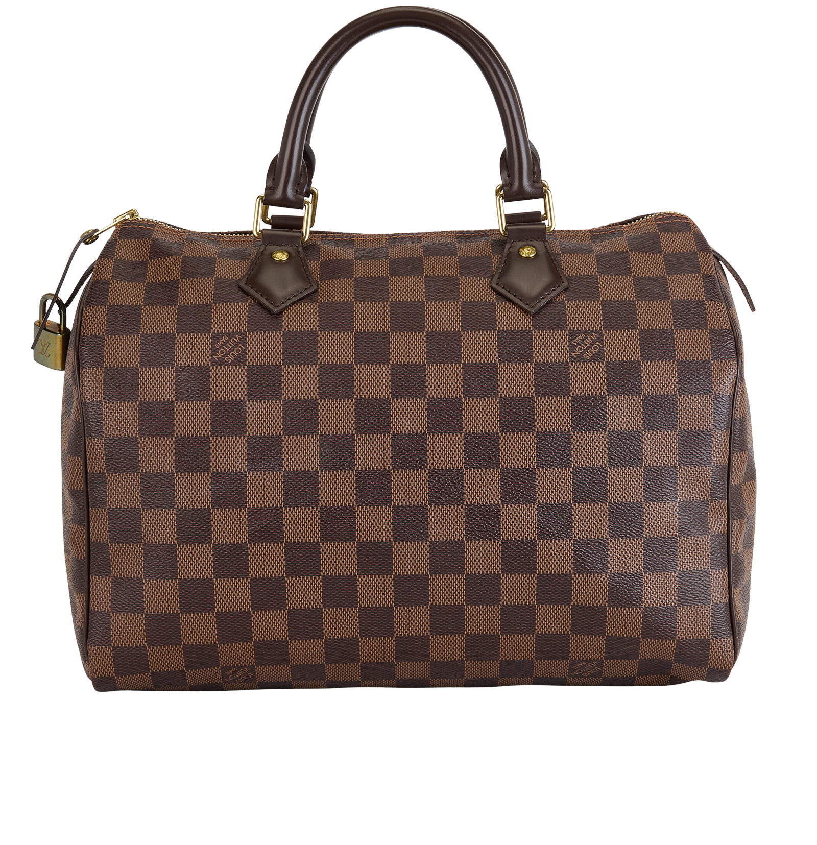 Speedy 30, &pound;750, Handbags, Brown, Canvas, Back view